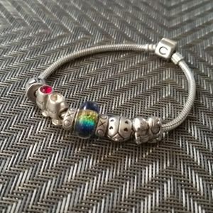 *N/A* Chamilia "Salud" bracelet full of charms